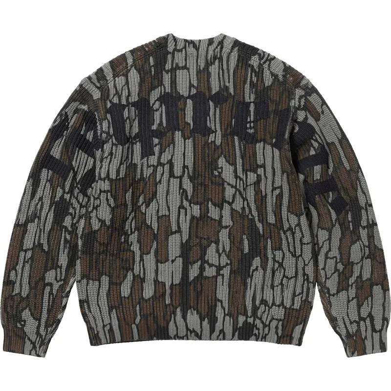 Supreme Old English Script Knit Sweater – Mossy Oak Trebark Camo