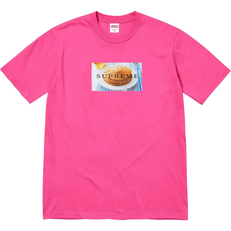 Supreme Pancakes Fuchsia Graphic T-Shirt