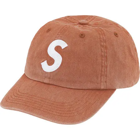 Supreme Pigment-Print S-Logo 6-Panel Cap – Tan