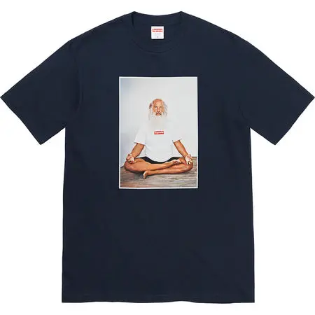 Supreme Rick Rubin Logo Tee in Navy