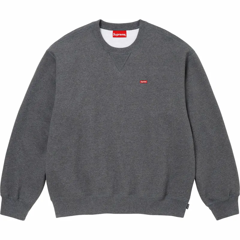 Supreme Small Box Crewneck Sweatshirt in Charcoal