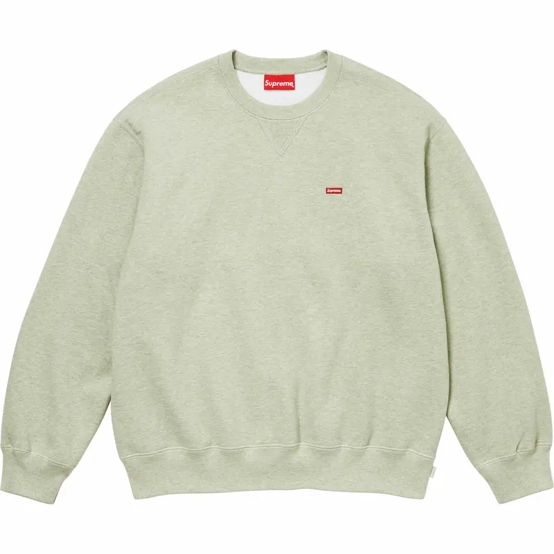 Supreme Small Box Crewneck Sweatshirt in Heather Mint