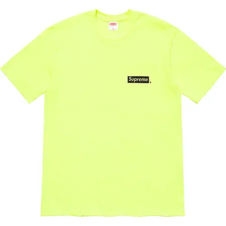 Supreme Spiral Graphic Tee in Vibrant Yellow