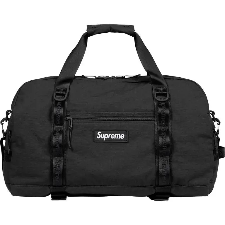 Supreme SS26 Duffle Bag in Minimalist Black