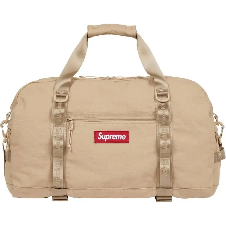 Supreme SS26 Duffle Bag in Warm Tan