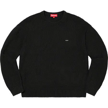 Supreme Textured Small Box Black Sweater