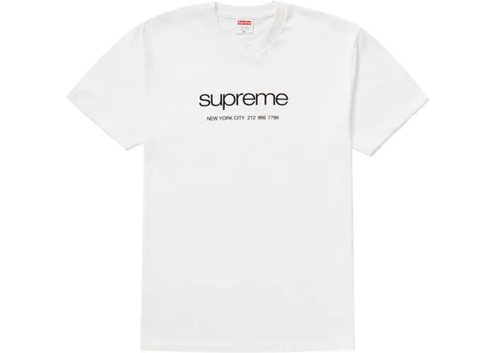 Supreme White Shop T-Shirt – 2020 Clean-Cut Brand Essential