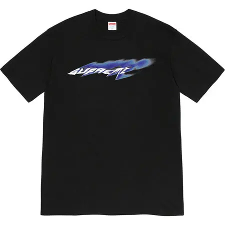Supreme Wind Logo Short-Sleeve Tee – Black