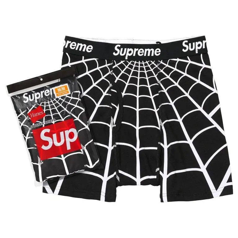 Supreme x Hanes Spider-Man Boxer Briefs – Black (2-Pack)