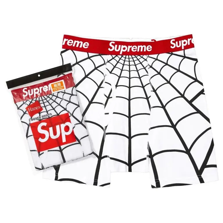 Supreme x Hanes Spider-Man Boxer Briefs – White (2-Pack)