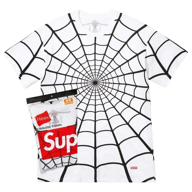 Supreme x Hanes Spider-Man Tagless T-Shirts – Pure White (2-Pack)