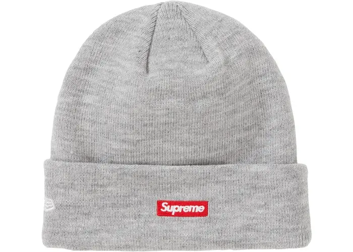 Supreme x New Era S-Logo Ribbed Beanie – Fall/Winter 2019 Collection in Heather Grey