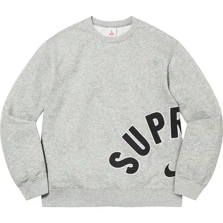 Supreme x Nike Arc Grey Crewneck Sweatshirt