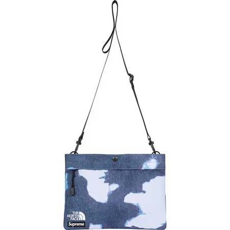 Supreme × The North Face Bleached Denim Shoulder Bag – Indigo