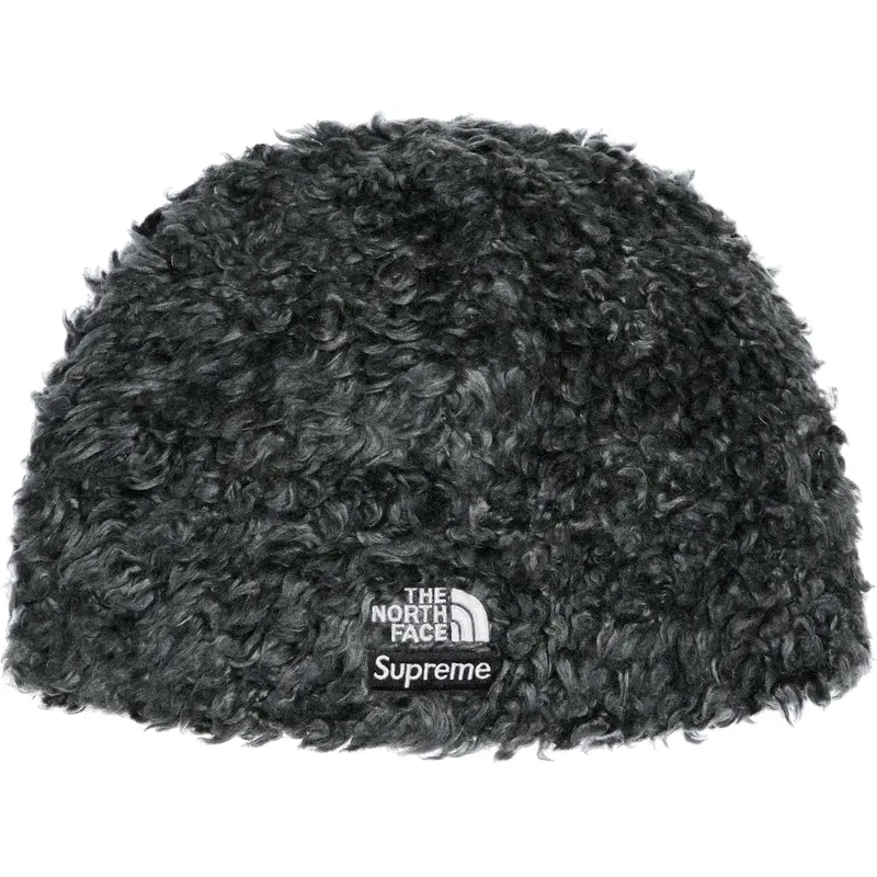 Supreme x The North Face High-Pile Fleece Beanie – Black