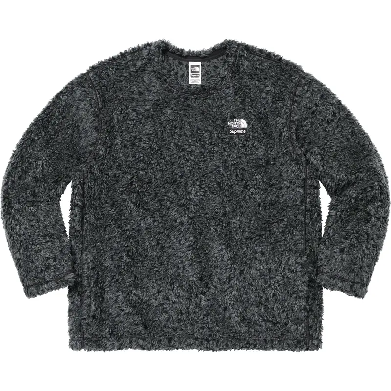 Supreme x The North Face High-Pile Fleece Long-Sleeve Top – Black