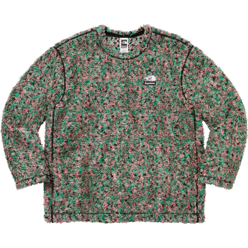 Supreme x The North Face High-Pile Fleece Long-Sleeve Top – Multi-Color