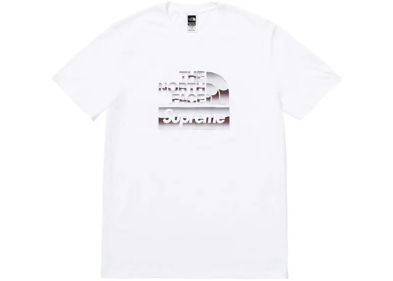 Supreme x The North Face Metallic Logo T-Shirt – White