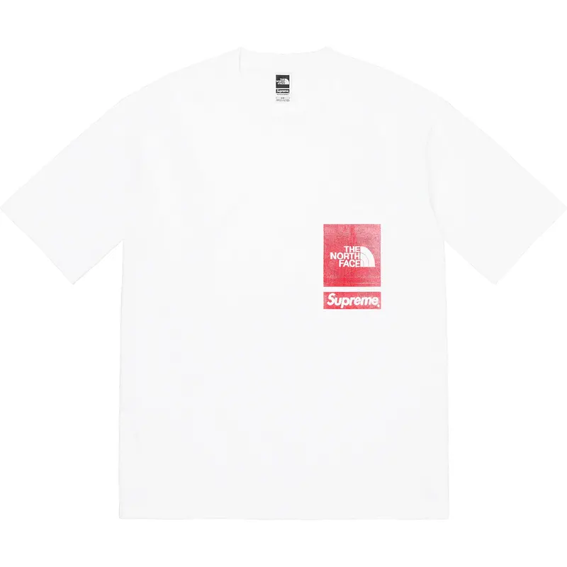 Supreme x The North Face Printed Pocket T-Shirt – White