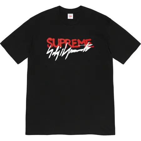 Supreme x Yohji Yamamoto Logo T-Shirt – Black