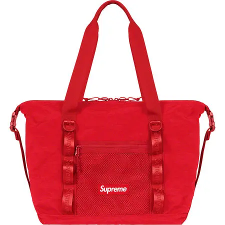 Supreme Zippered Tote Bag – Red