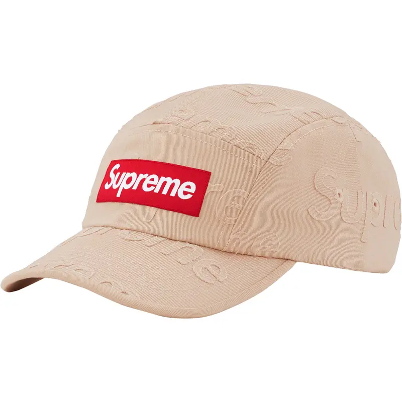 Tan Supreme Laser-Cut Twill Camp Cap