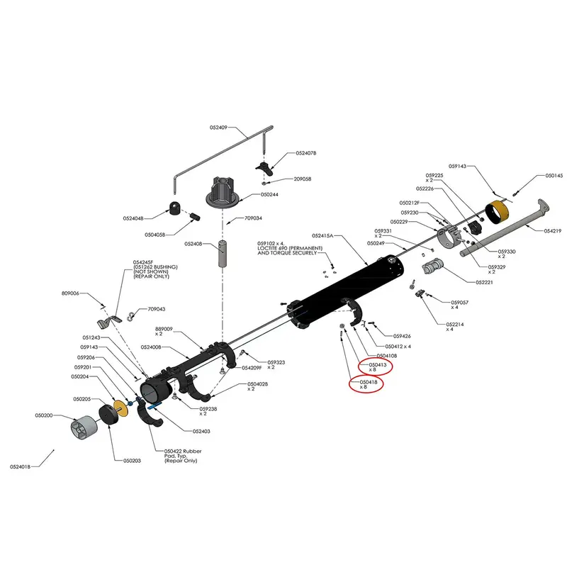 TapeTech Automatic Taper Replacement Components
