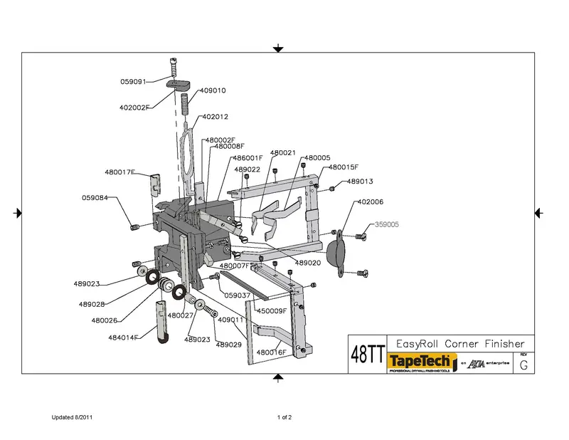 TapeTech Corner Finisher Replacement Components