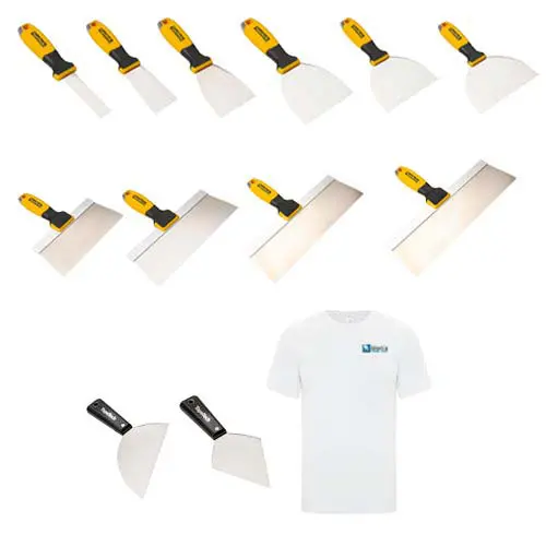 TapeTech Stainless Steel Knife Set for Long-Lasting Drywall Finishing