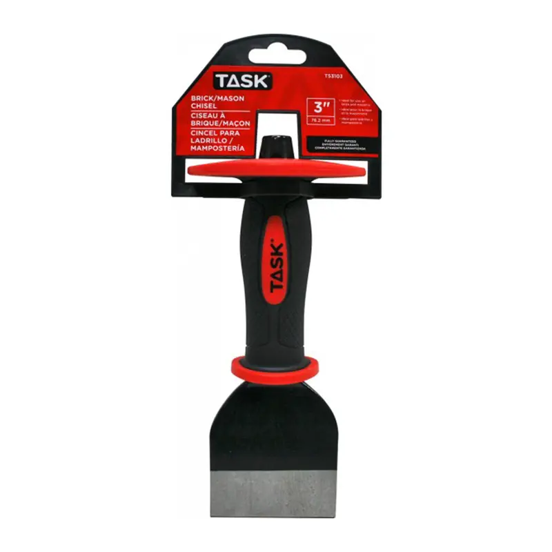 TASK Cut-Point Brick Chisel with Integrated Hand Guard