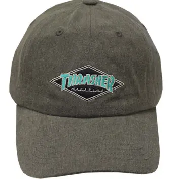 Thrasher Diamond Logo Sport Dad Cap – Black