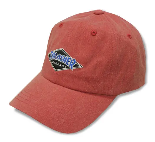 Thrasher Diamond Logo Sport Dad Cap – Red