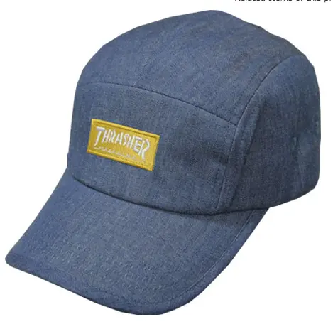 Thrasher Dungaree Jet Cap in Navy Denim