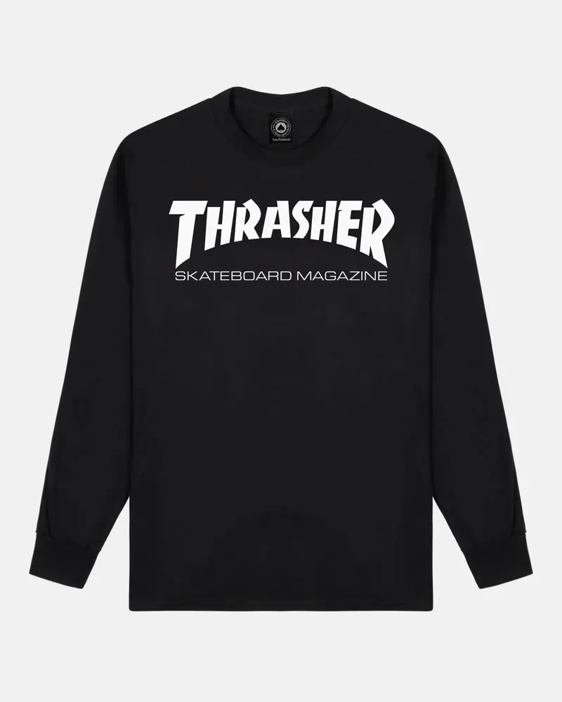 Thrasher Japan Mag Logo Long Sleeve T-Shirt – Black