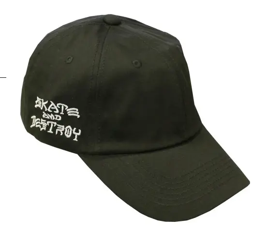 Thrasher Magazine Skate & Destroy Sport Dad Cap – Black