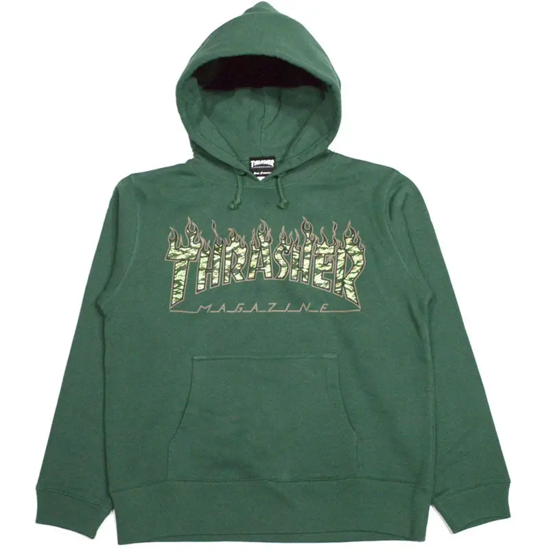Thrasher Tiger Flame Camo Hoodie – Limited-Edition Graphic Sweat