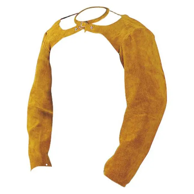Tillman 5200L Extended-Length Split Cowhide Welding Sleeves, 25″, with Neck Straps