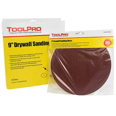 ToolPro Heavy-Duty Drywall Sanding Discs