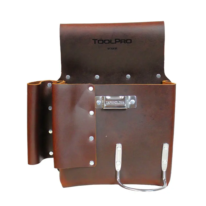ToolPro Right-Handed 3-Pocket Box-Style Oil-Tanned Pouch