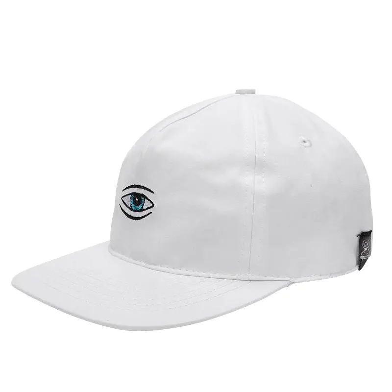 Toy Machine Sect Eye Logo Snapback Cap in White