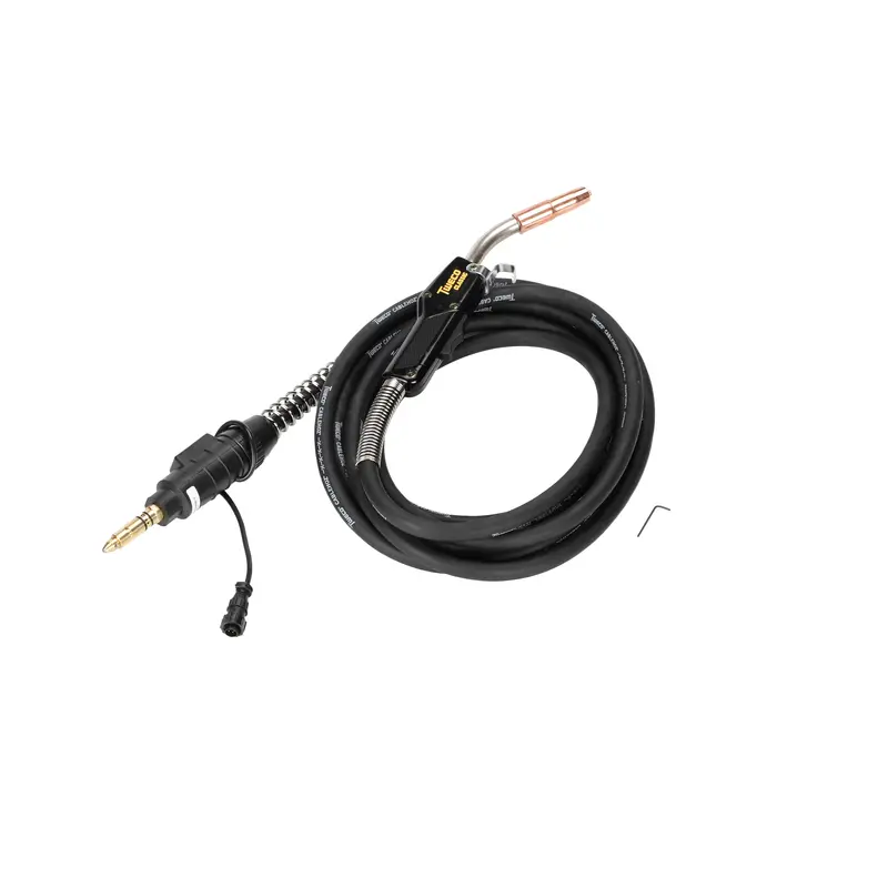 Tweco No. 4 Air-Cooled MIG Gun – 400A, 0.035–0.045″ Wire, 25 ft, Miller-Compatible