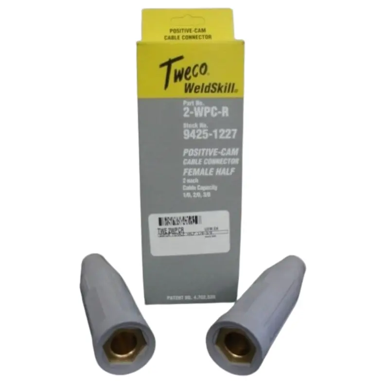 Tweco WeldSkill 2-WPC-R Female Half Cable Connector – 2-Pack (9425-1227)