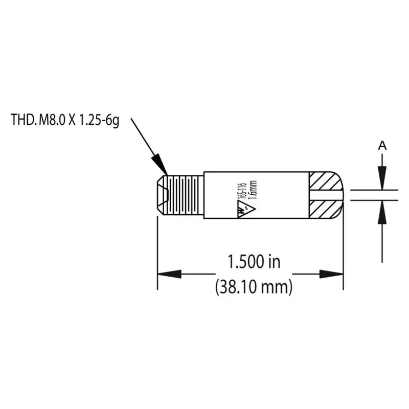 Tweco WeldSkill WS165-52 Contact Tip – 25-Pack, Model 1160-1427