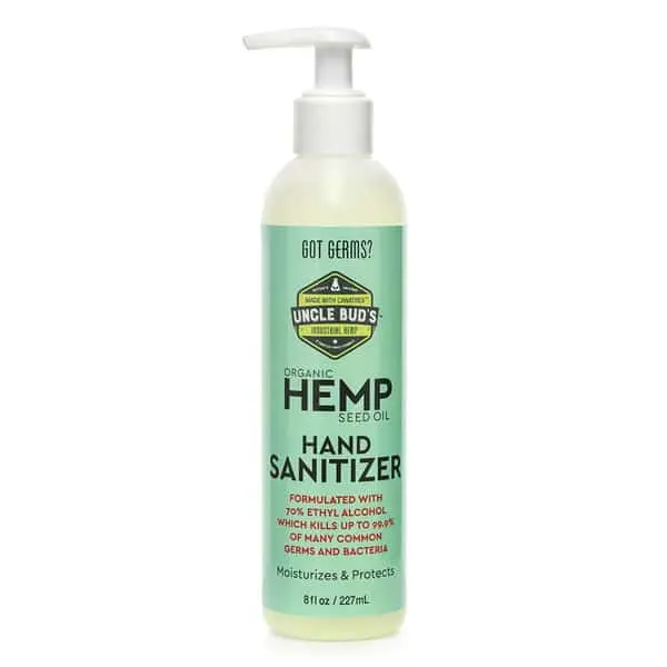 Uncle Bud’s Organic Hemp Seed Oil Sanitizing Spray — 8 Fl Oz Bottle (HS107H)