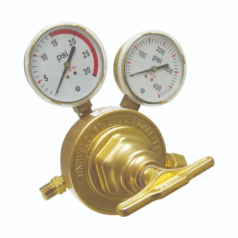 Uniweld Heavy-Duty Single-Stage Acetylene Regulator – CGA510, Model RV8011