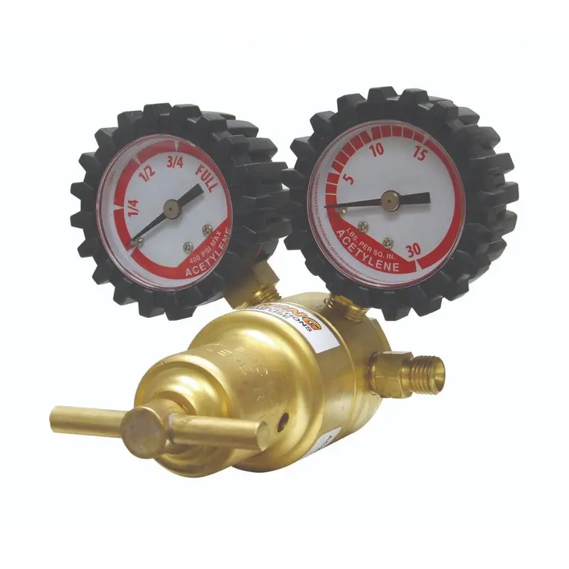 Uniweld Light-to-Medium-Duty Acetylene Regulator – A-Connection, CGA200, Model RMC100