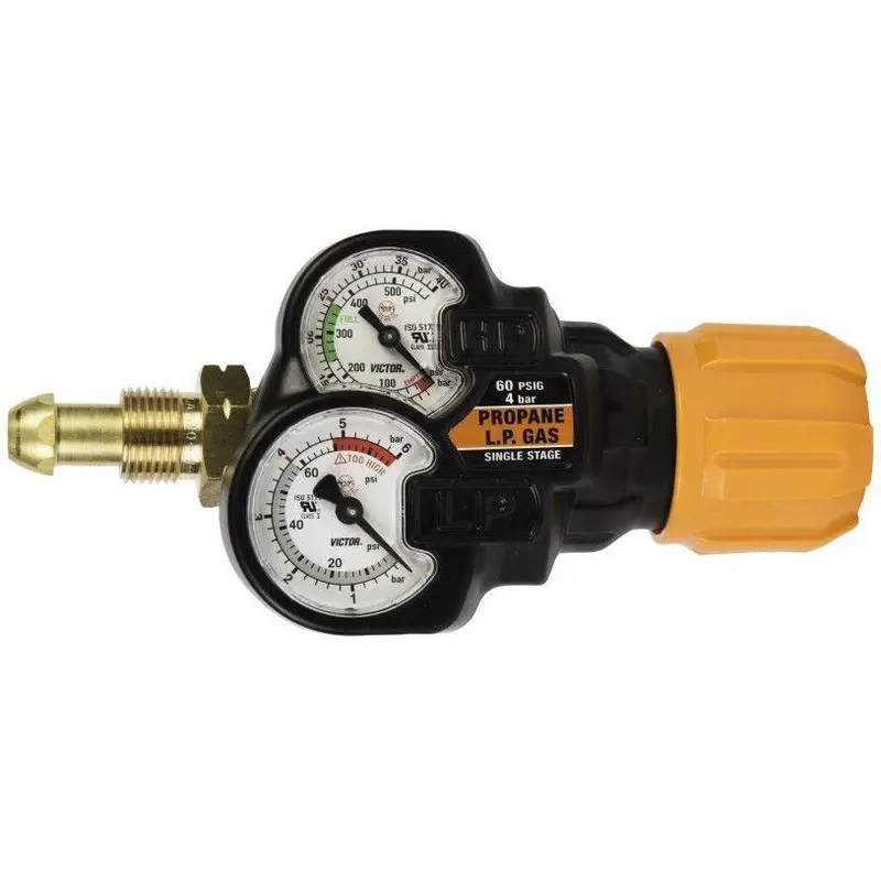 Victor Edge 2.0 ESS32 Stainless Steel LP Gas Regulator – 60 PSI, CGA 510, Model 0781-3631