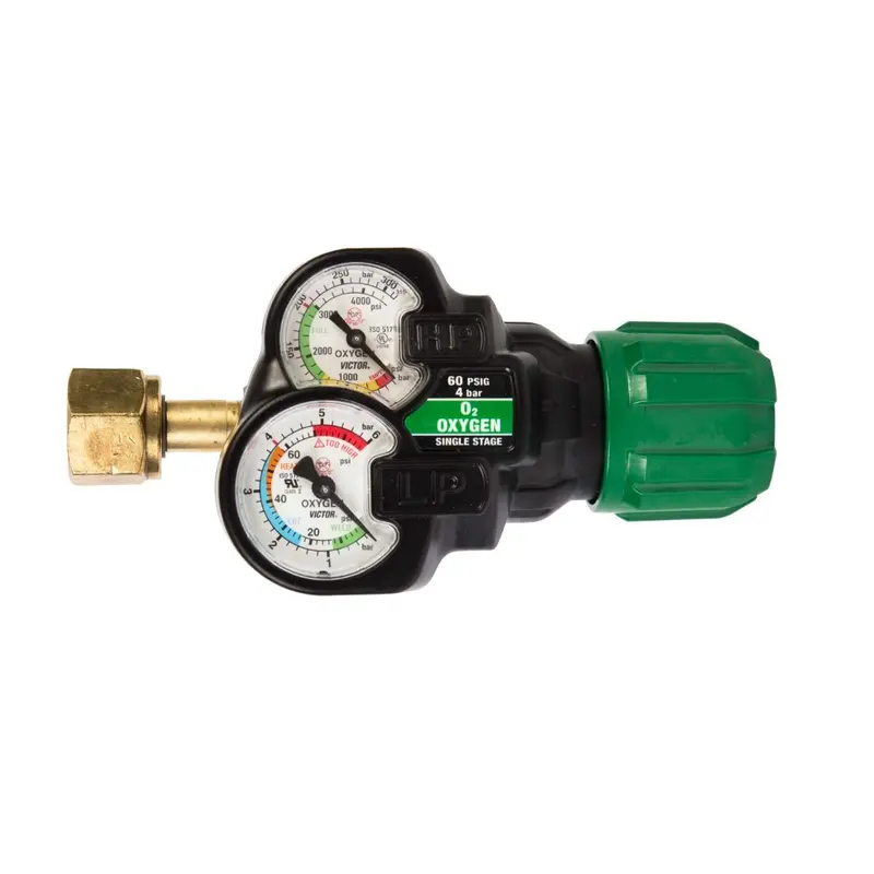 Victor Edge 2.0 ESS32 Stainless Steel Oxygen Regulator – 150 PSI, CGA 540, Model 0781-3626