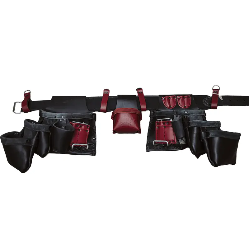Viking Leather Premium Framing Tool Belt – 100% Genuine Leather Apron Style (Model 701)