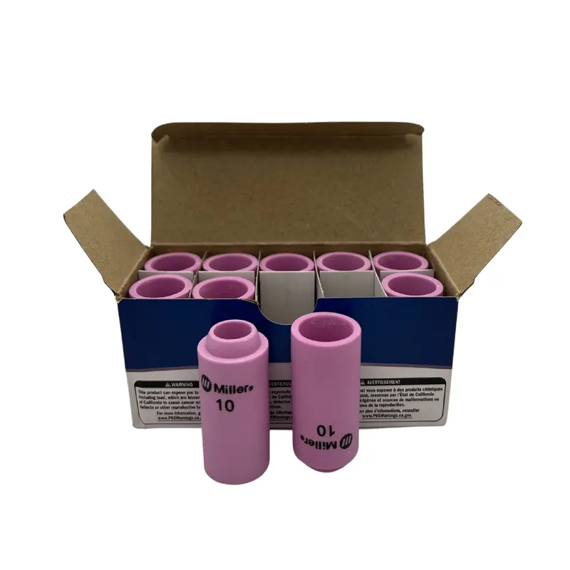 Weldcraft #10 Alumina Nozzle – 10-Pack (5/8″ ID, 10N45)